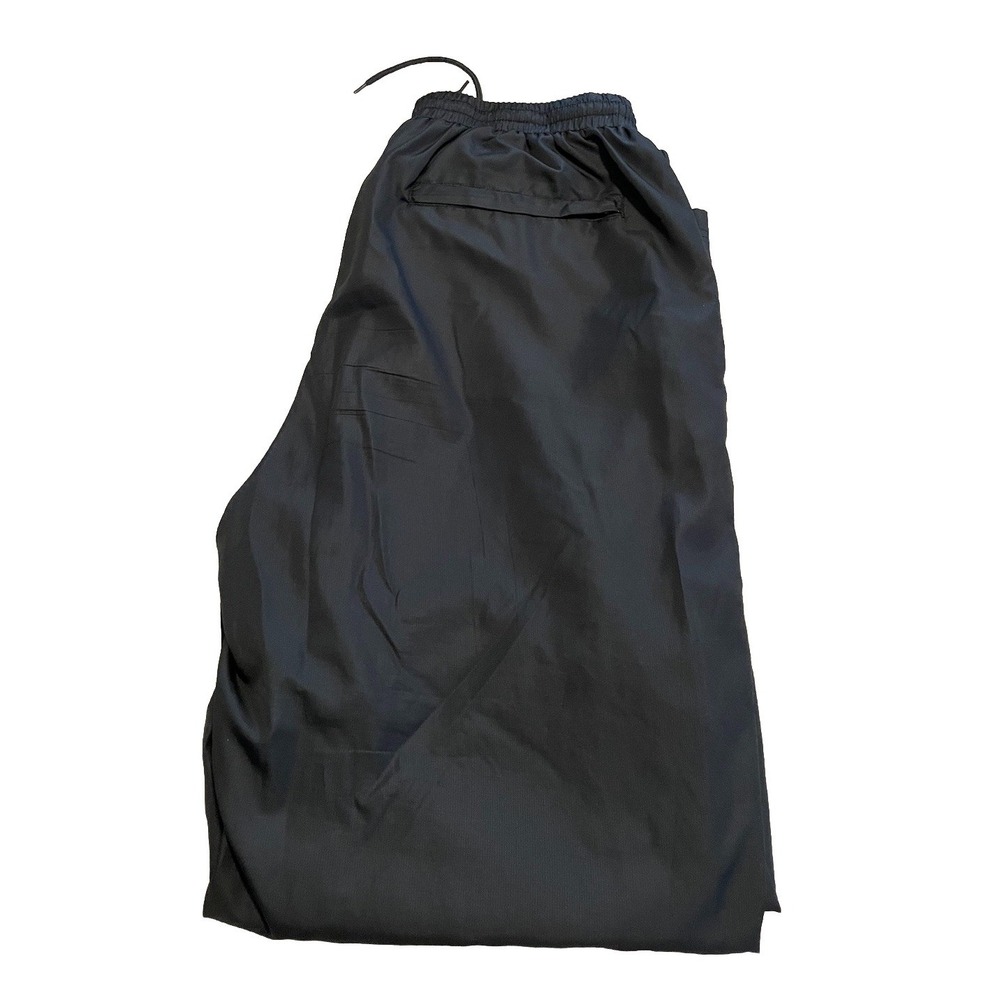 Champion Track Pants Men Large‎ Black Retro Sportswear Sweatpants Zip Pocket - Picture 6 of 7